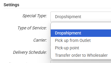 Drop-shipment flow